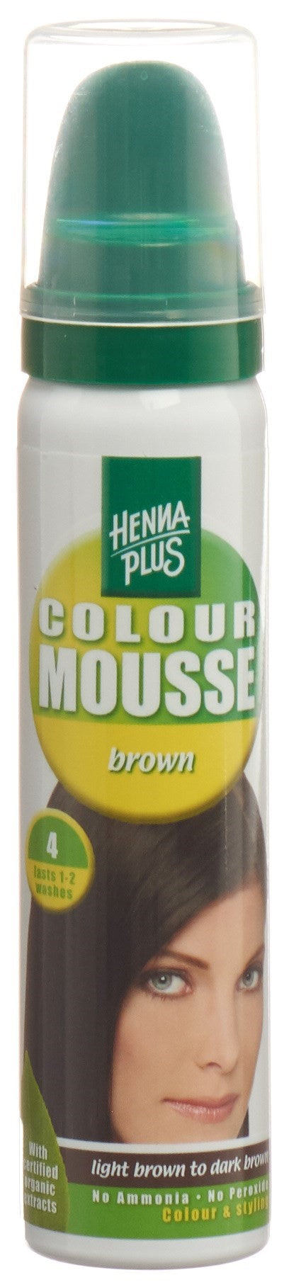 HENNA PLUS Colour Mousse Brown 4