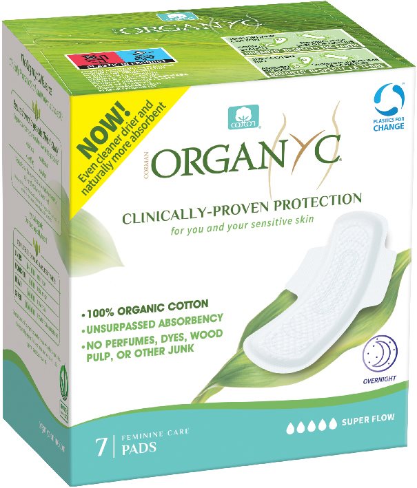 ORGANYC Nachtbinden mit Flügeln