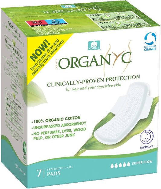 ORGANYC Nachtbinden mit Flügeln