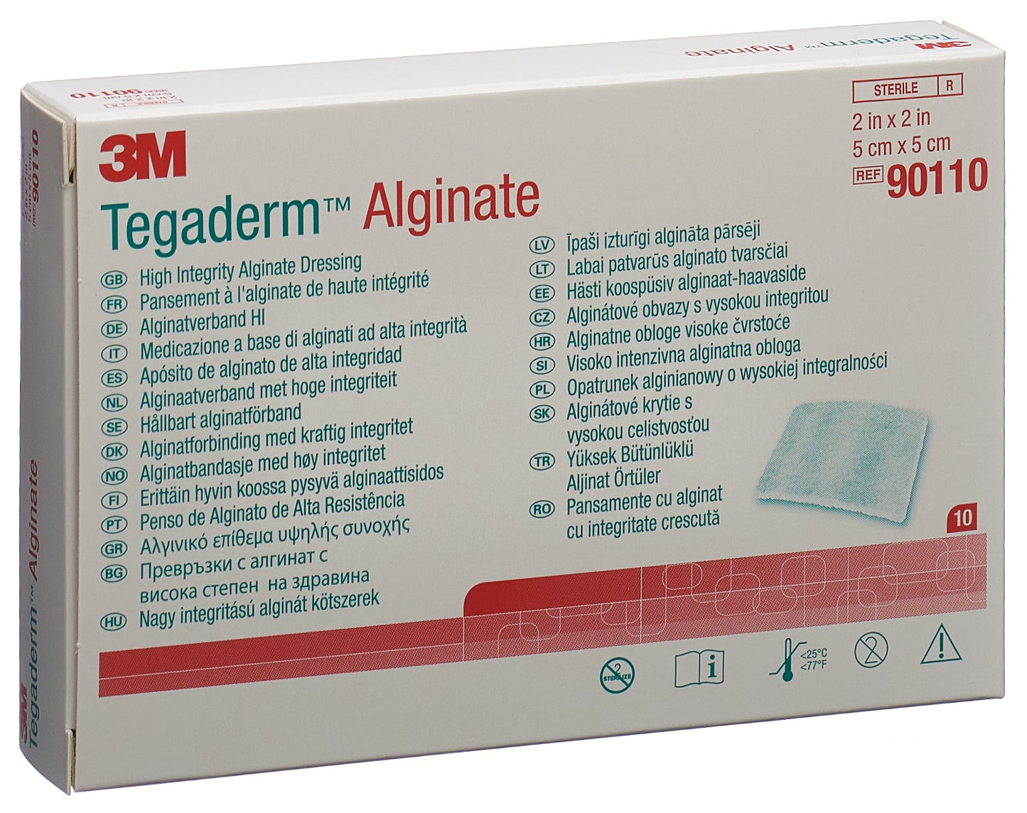 3M TEGADERM ALGINAT Kompresse 5x5cm