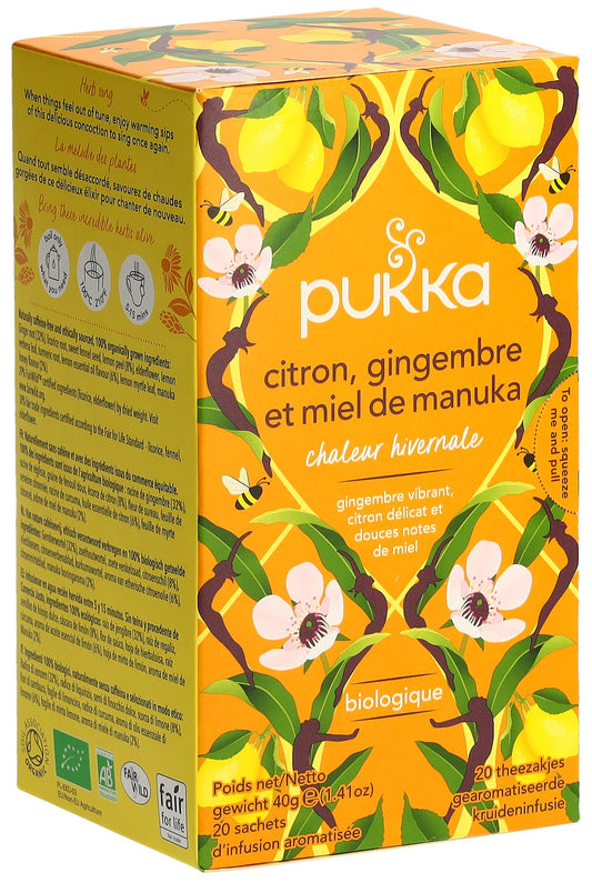 PUKKA Citron Gingemb&Miel Manu Tee Bio