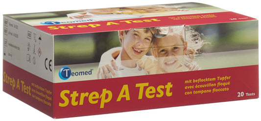 STREP A Test Teomed mit beflocktem Tupfer