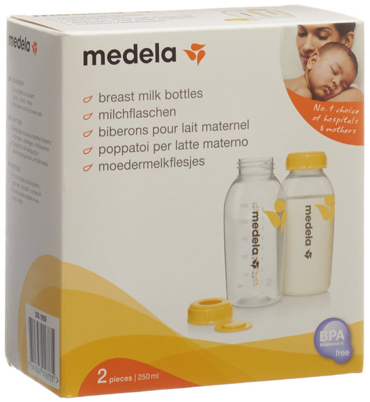 MEDELA Milchflasche 250ml inkl Deckel m Einl
