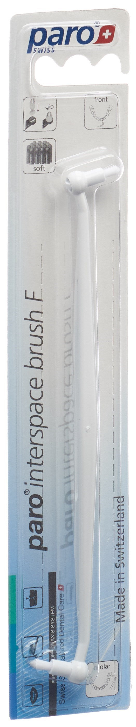 PARO Interspace Bürste F Halter weiss 2 Bürsten
