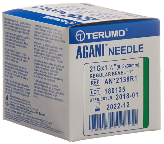 TERUMO Agani Einmalka 21G 0.8x38mm grün