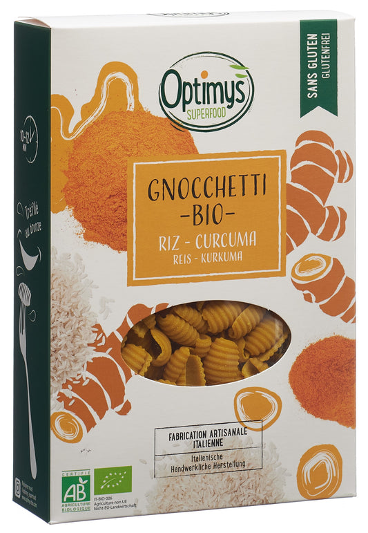 OPTIMYS Gnocchetti Kurkuma-Reis Bio