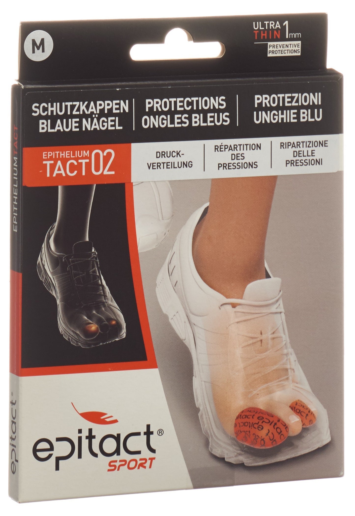 EPITACT SPORT Zehenschutz blaue Näg M 25mm