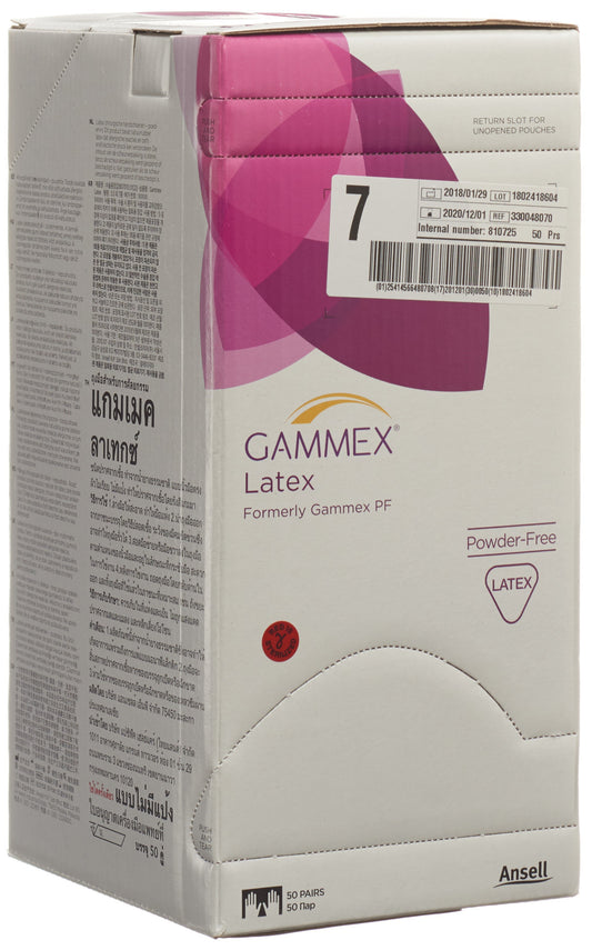 GAMMEX OP-Handsch Latex Gr7 st puderfrei