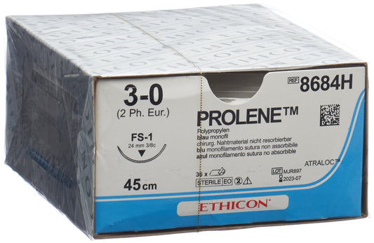 PROLENE 45cm blau 3-0 FS-1