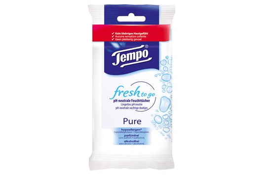 TEMPO Handfeuchttücher Pure