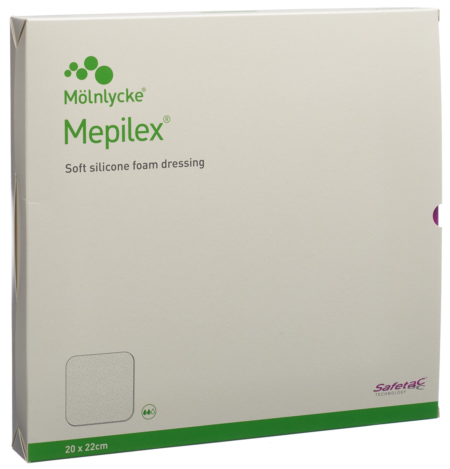 MEPILEX Schaumverband Safetac 20x22cm Si neu