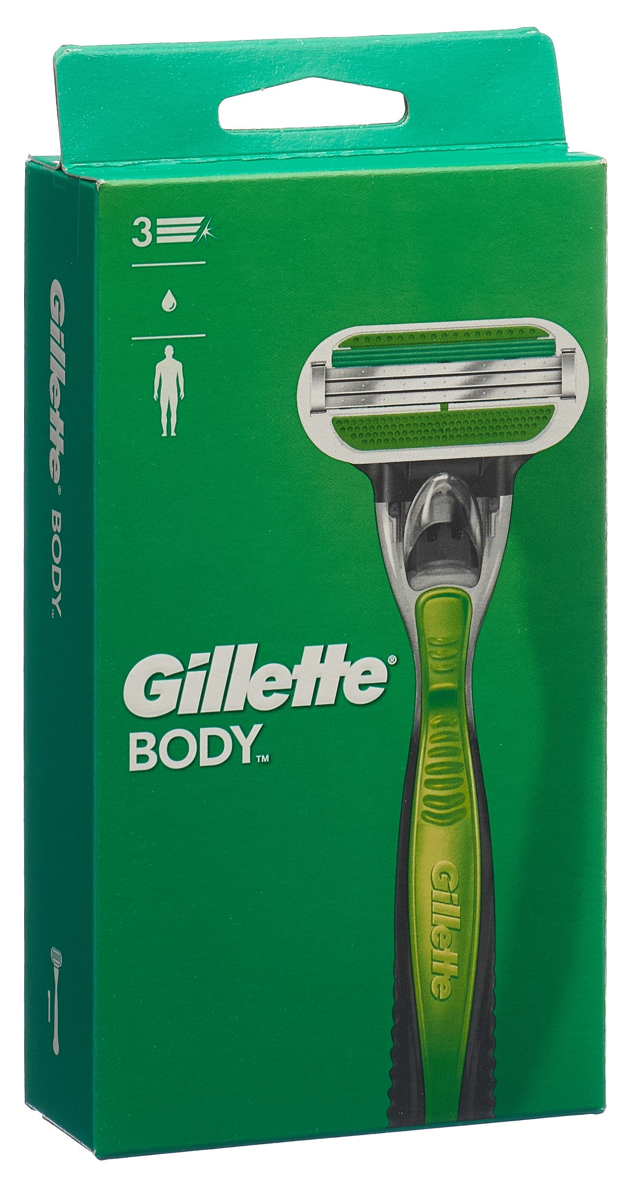 GILLETTE Body Rasierapparat mit 1 Klinge