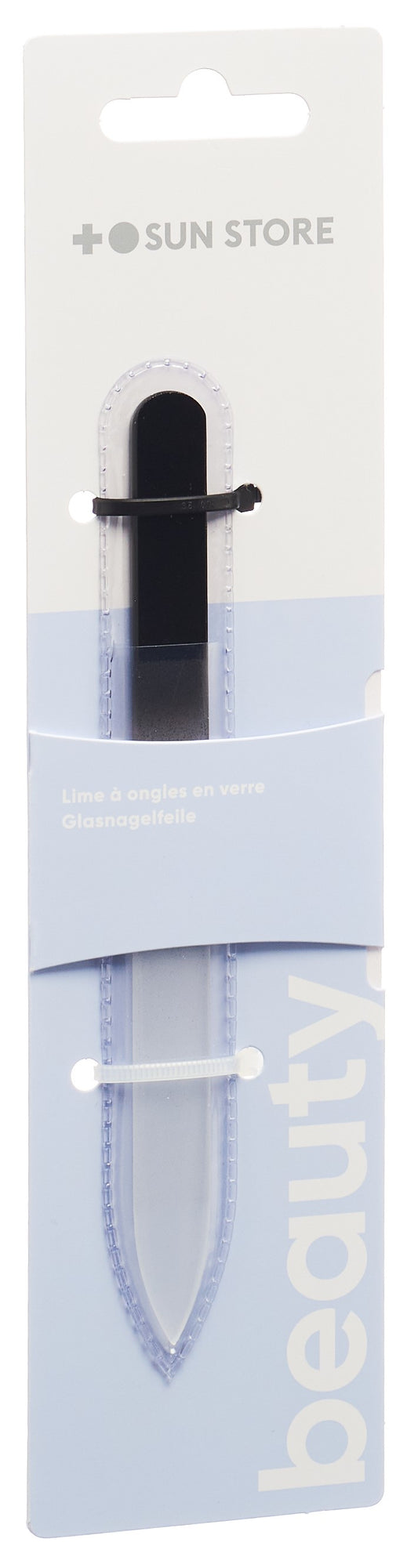 SUN STORE Beauty Glasnagelfeile 14cm schw