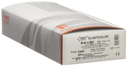WERO SWISS Elasticolor El Bind 5mx4cm blau