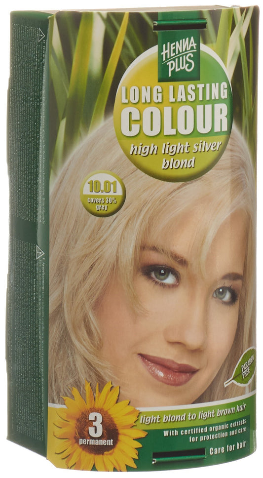 HENNA PLUS Long Last Colour 10.01 silberblond