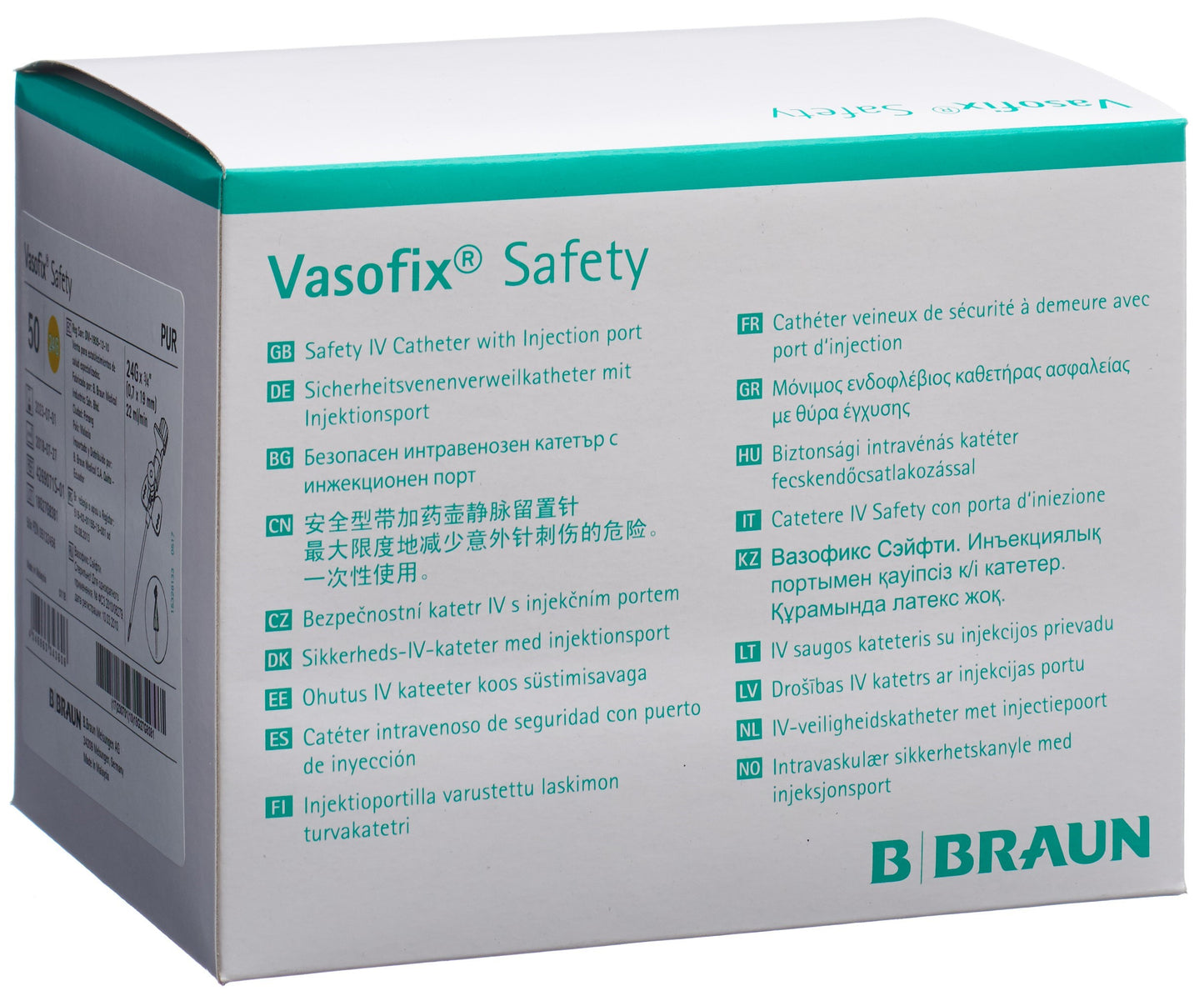 VASOFIX Safety IV-Kanüle 24G 0.7x19mm gelb