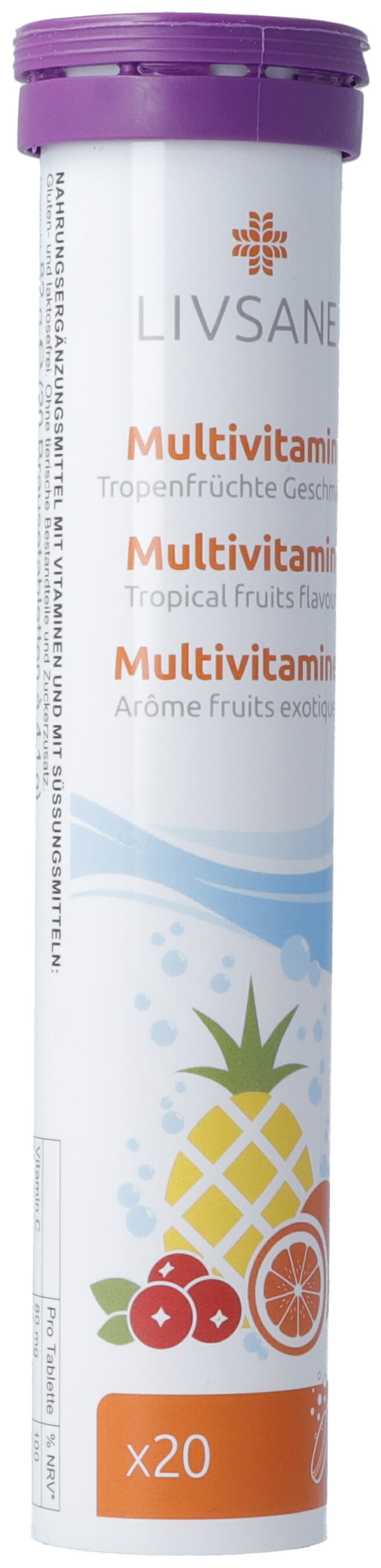 LIVSANE Multivitamin Tropenfrüchte Geschm