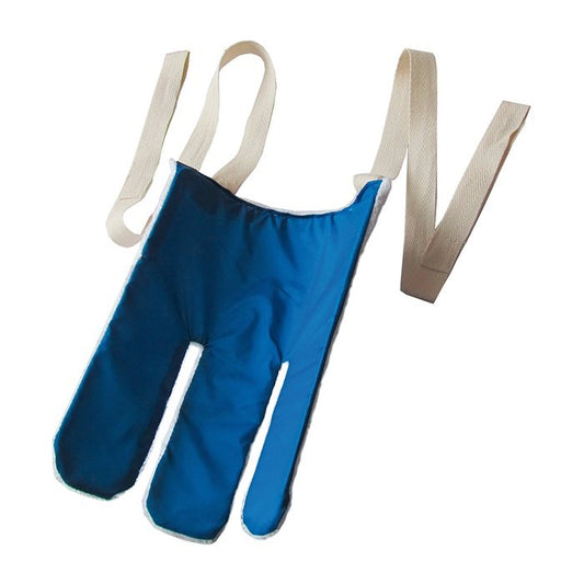 SUNDO Strumpfanzieher frottee bl/weiss m Zugband