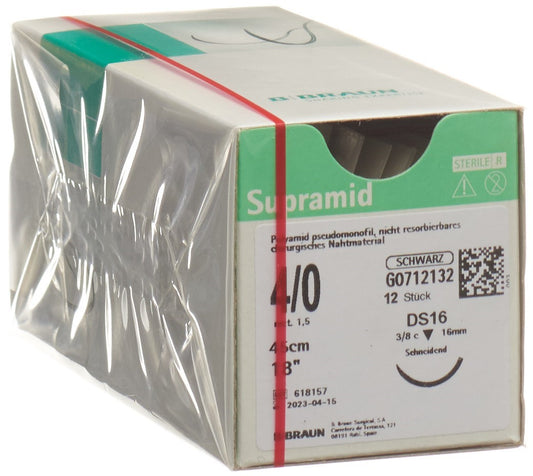 SUPRAMID 45cm DS 16 4-0 schwarz