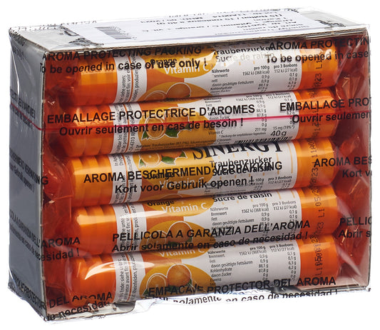 SINERGY Traubenzucker Orange Vitamin C