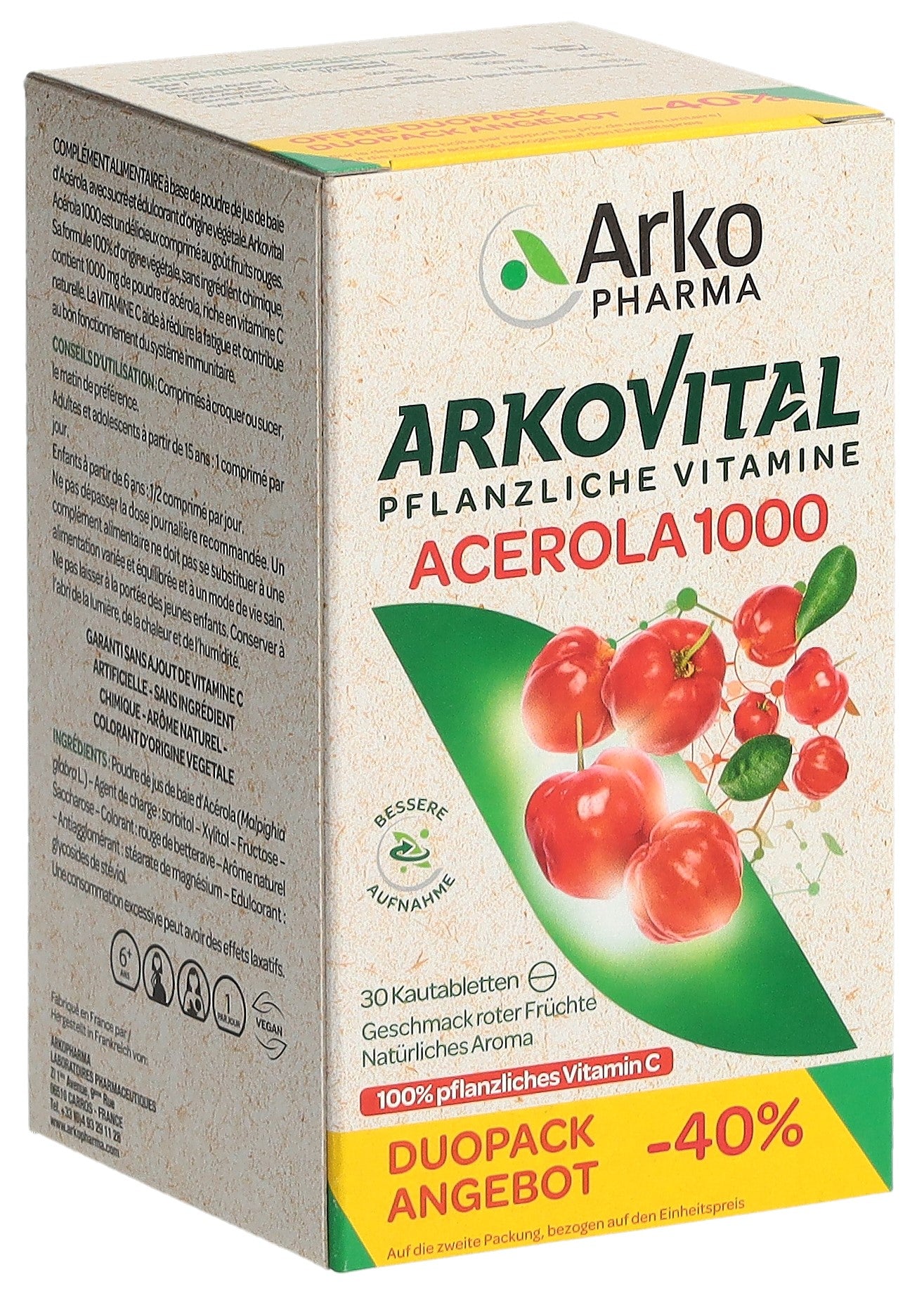 ARKOVITAL Acerola Arko Tabl 1000 mg Duo