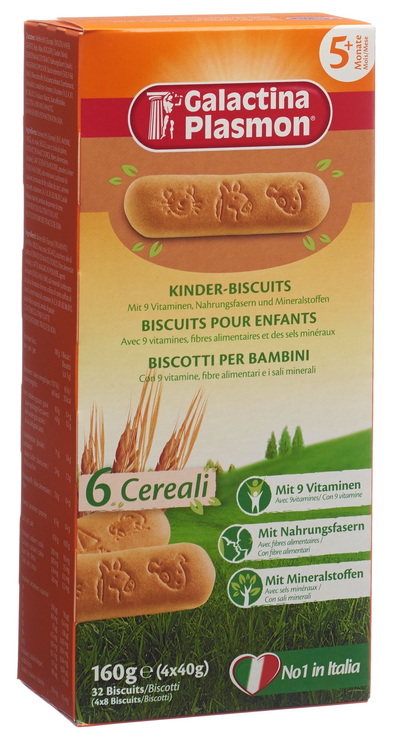 GALACTINA Plasmon 6 Cereali Kinder-Bisc