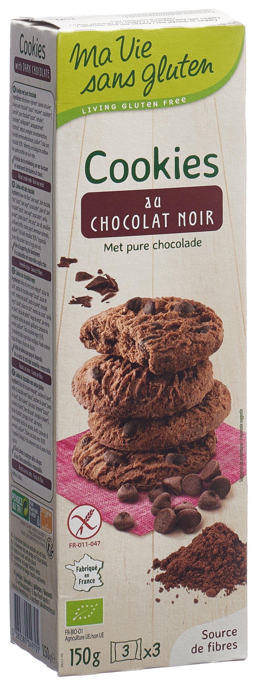 MA VIE S GLUT Cookies Zartbitterschokolade