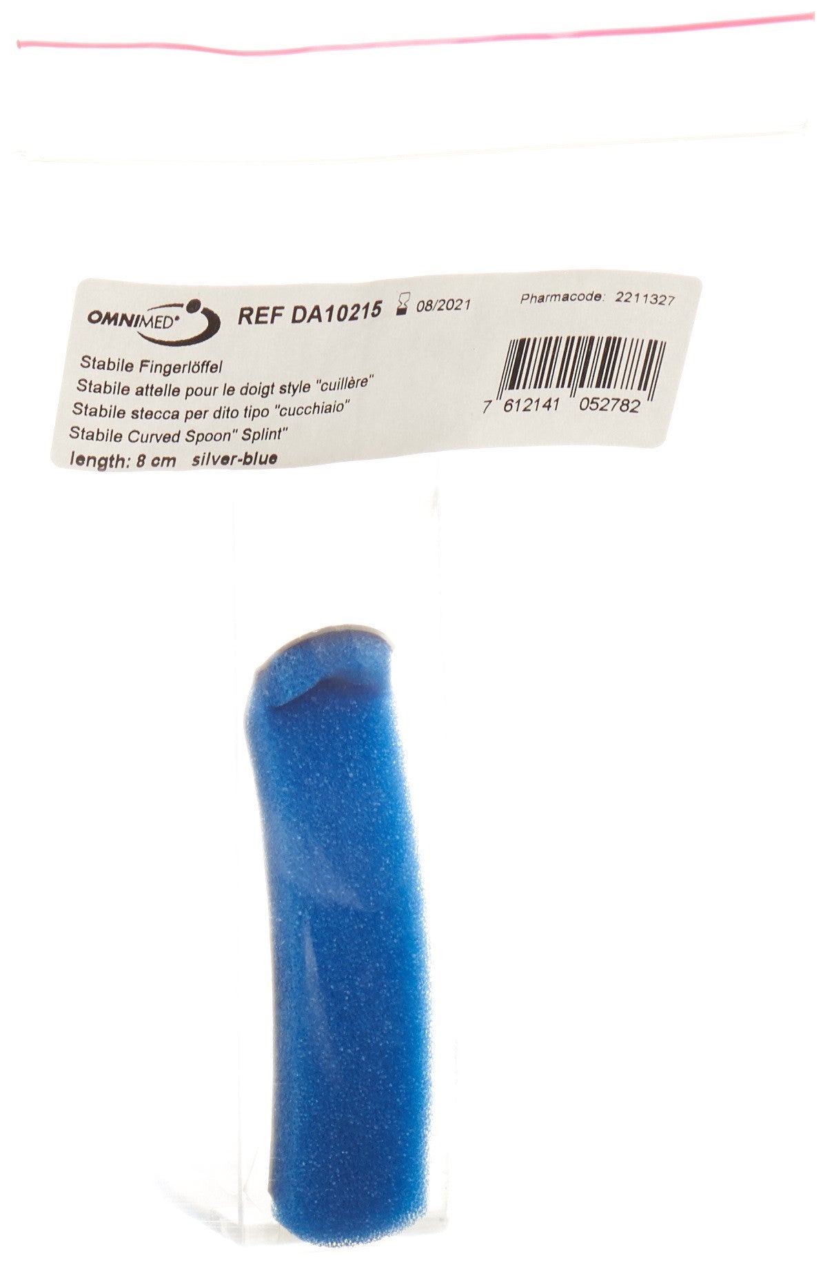 OMNIMED Dalco Fingerlöffel 8cm silber blau