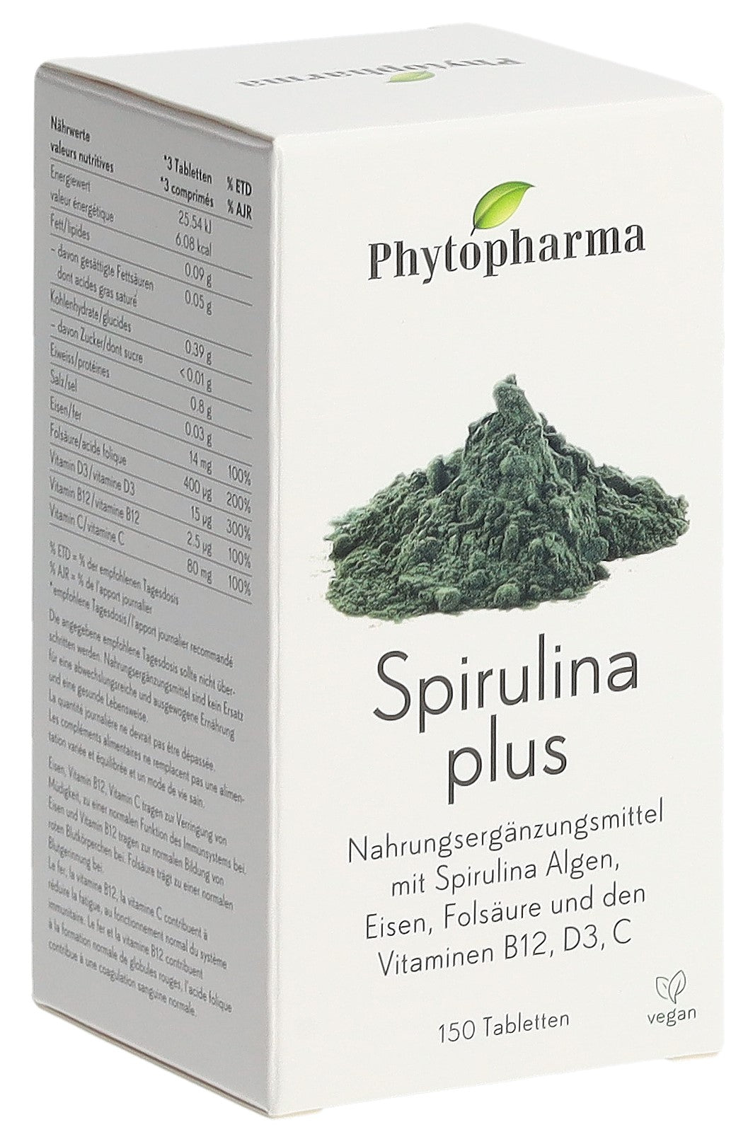 PHYTOPHARMA Spirulina plus Tabl