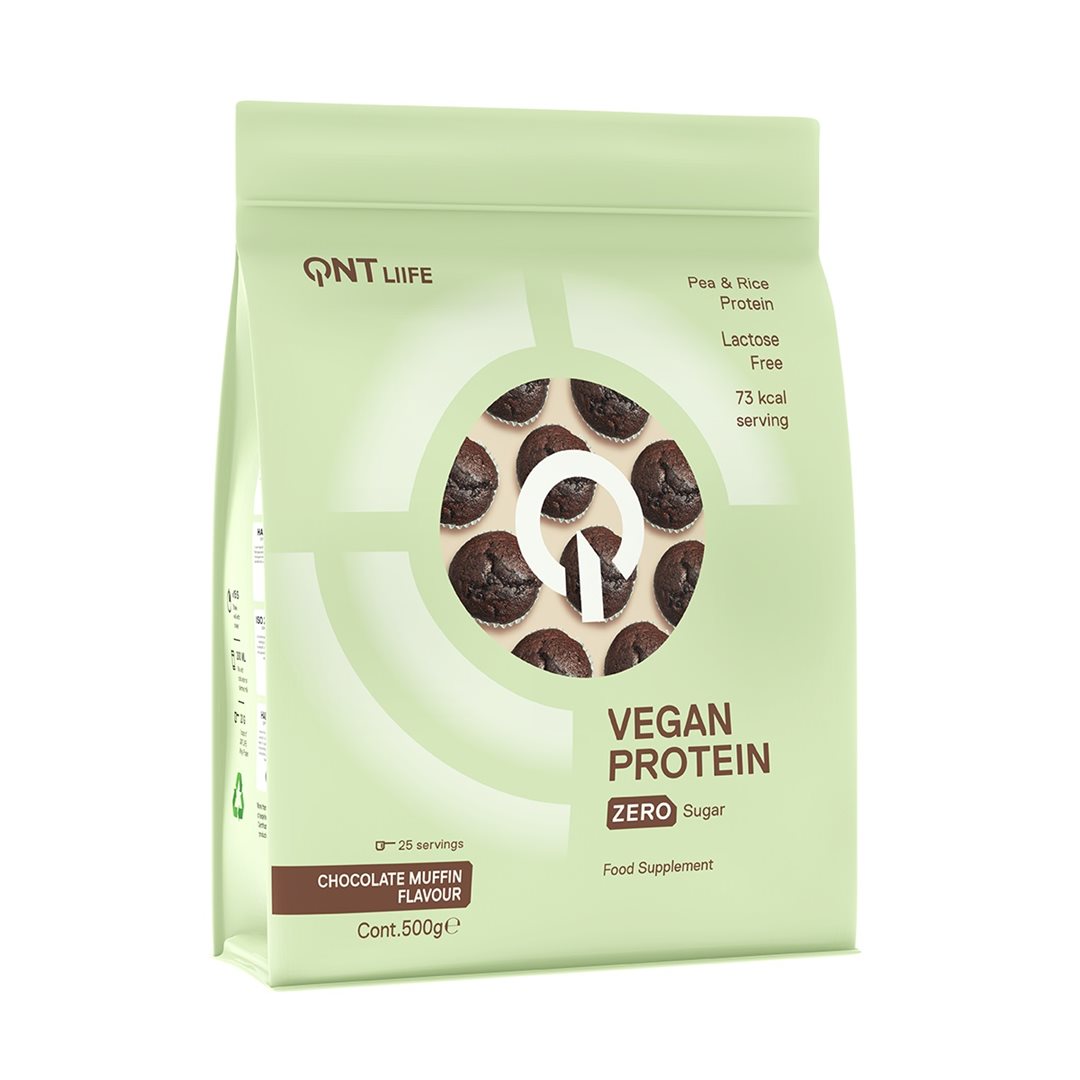 QNT Vegan Protein Zero Sug-Lact Fr Choc Muff