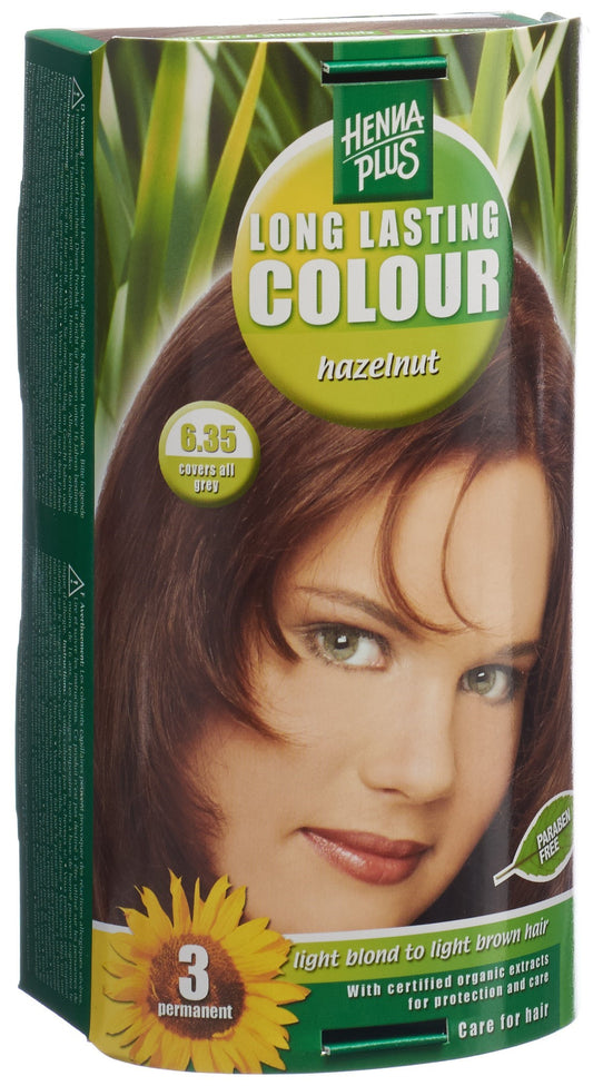HENNA PLUS Long Last Colour 6.35 haselnuss