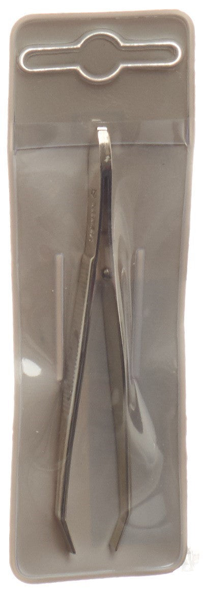 MALTESER Pinzette Nickel schmal gebogen 8cm No 10