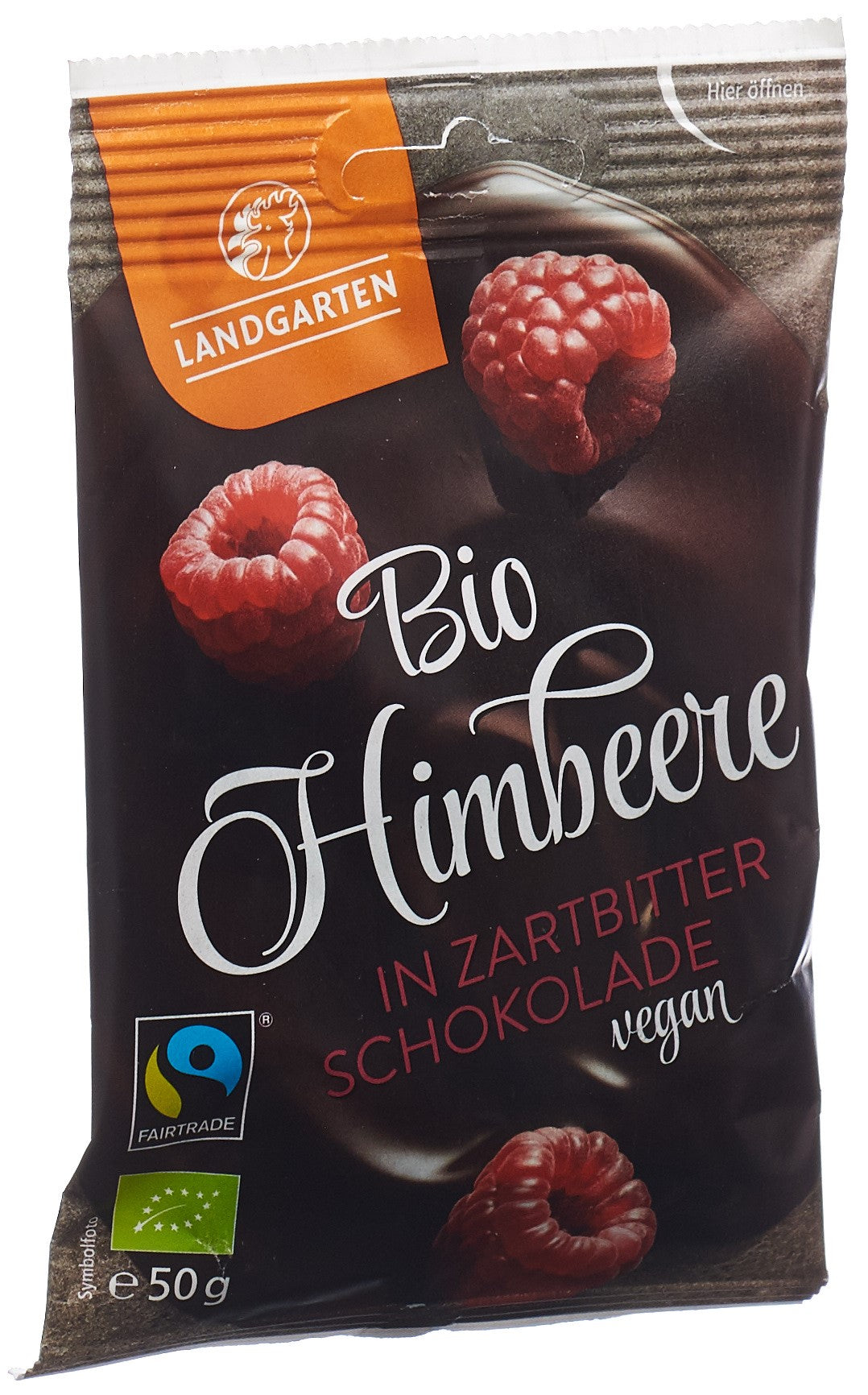 LANDGARTEN Himbeere Zartbitterscho Bio Fairtr