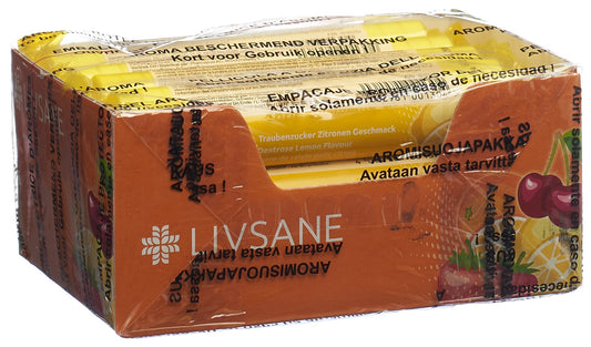LIVSANE Display Traubenzucker Zitrone 15x17Stk
