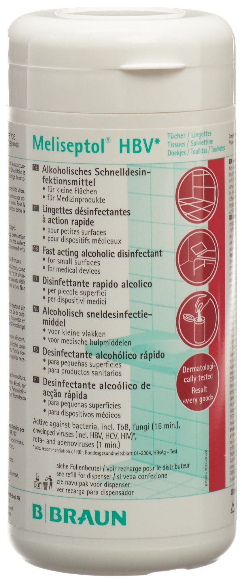 MELISEPTOL HBV Tüch Flächendesi Spenderbox