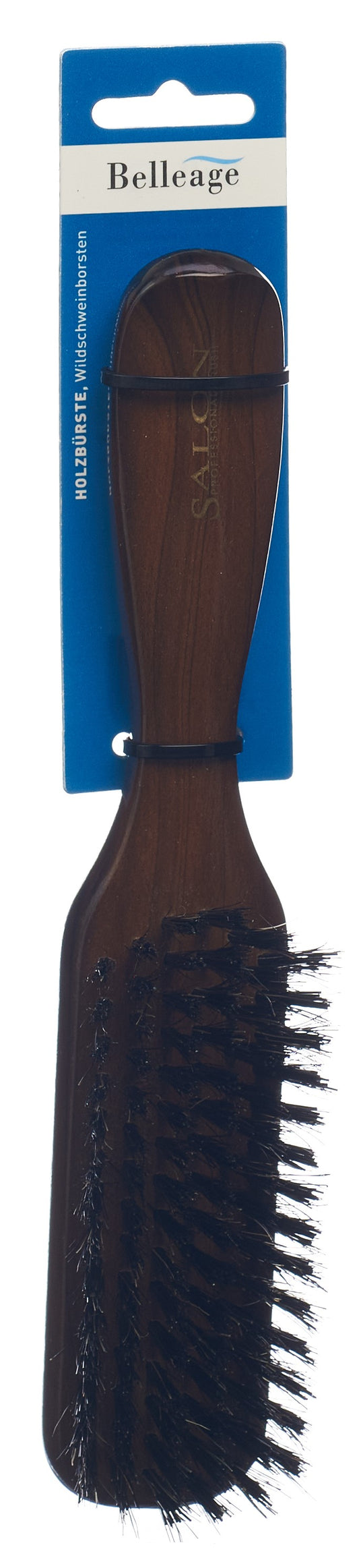 BELLEAGE Holzbürste dunkel schmal lang