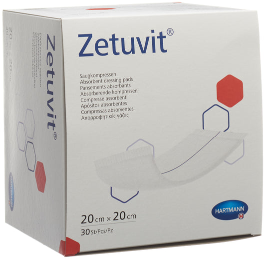ZETUVIT Absorptionsverband 20x20cm