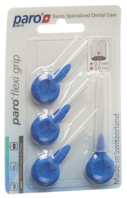 PARO Flexi Grip 3mm x-fine blau zylindrisch