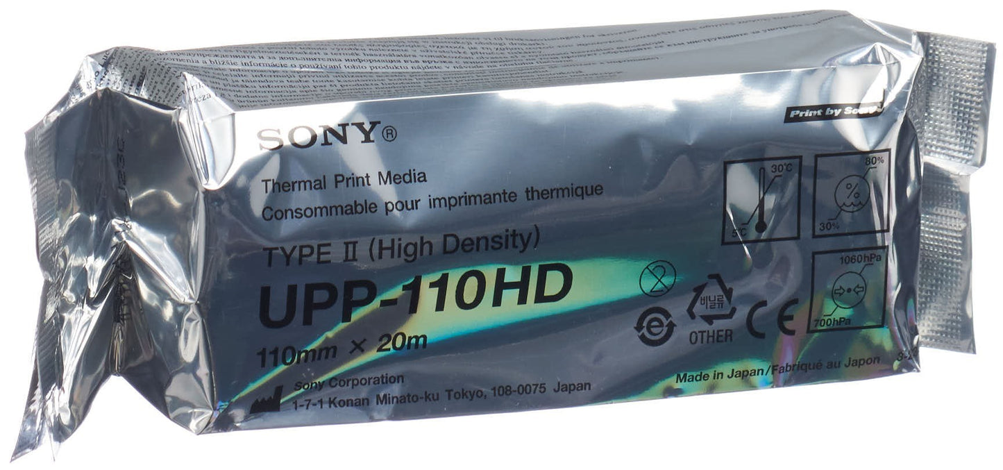 SONY Videoprinterpapier 110mmx20m high dens