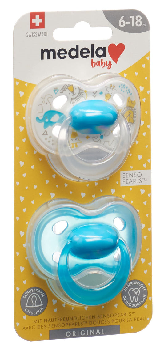 MEDELA Baby Nuggi Original 6-18 Blau