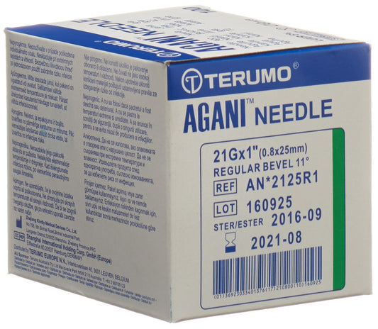 TERUMO Agani Einmalka 21G 0.8x25mm grün