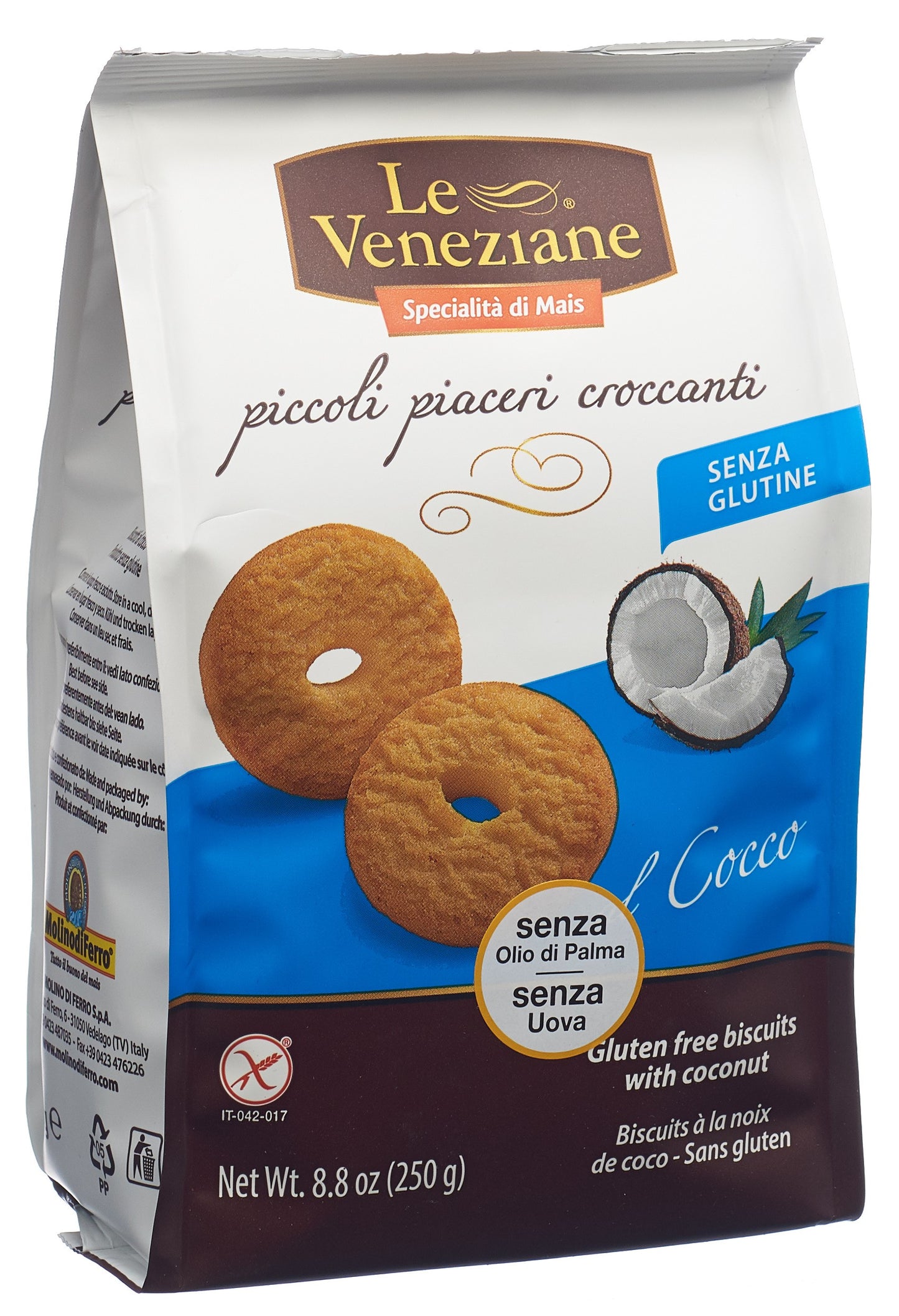 LE VENEZIANE Biscuits Kokosnuss glutenfrei
