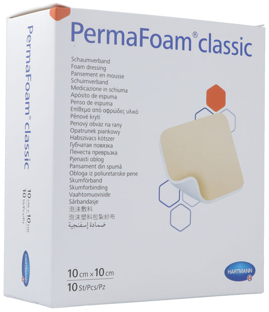 PERMAFOAM Classic 10x10cm steril