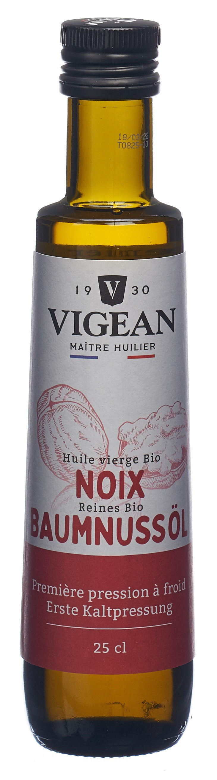 VIGEAN Huile de Noix crue Bio