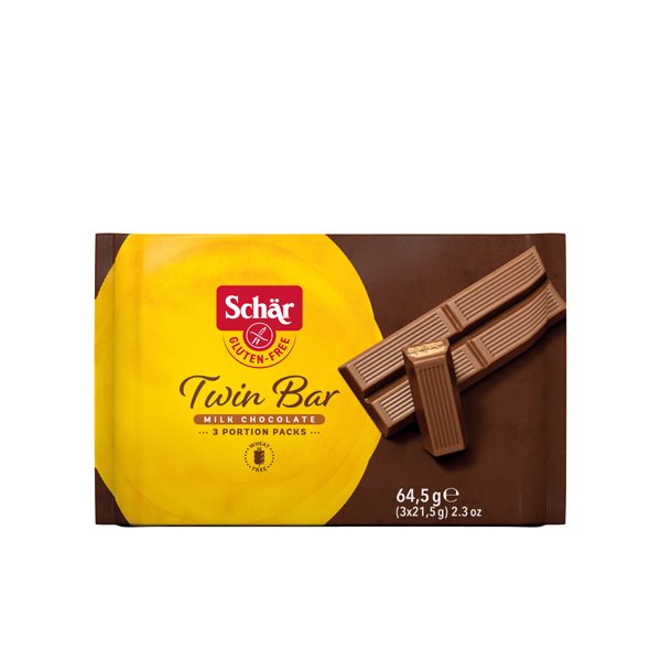 SCHÄR Twin Bar Snack m Schoko glutenfr