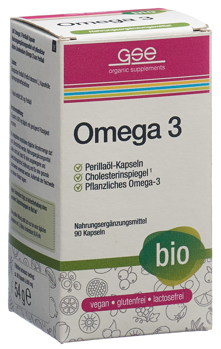 GSE Omega 3 Perilla Öl Kaps Bio