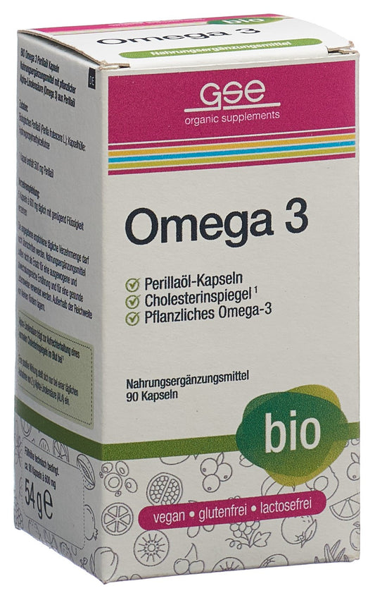 GSE Omega 3 Perilla Öl Kaps Bio