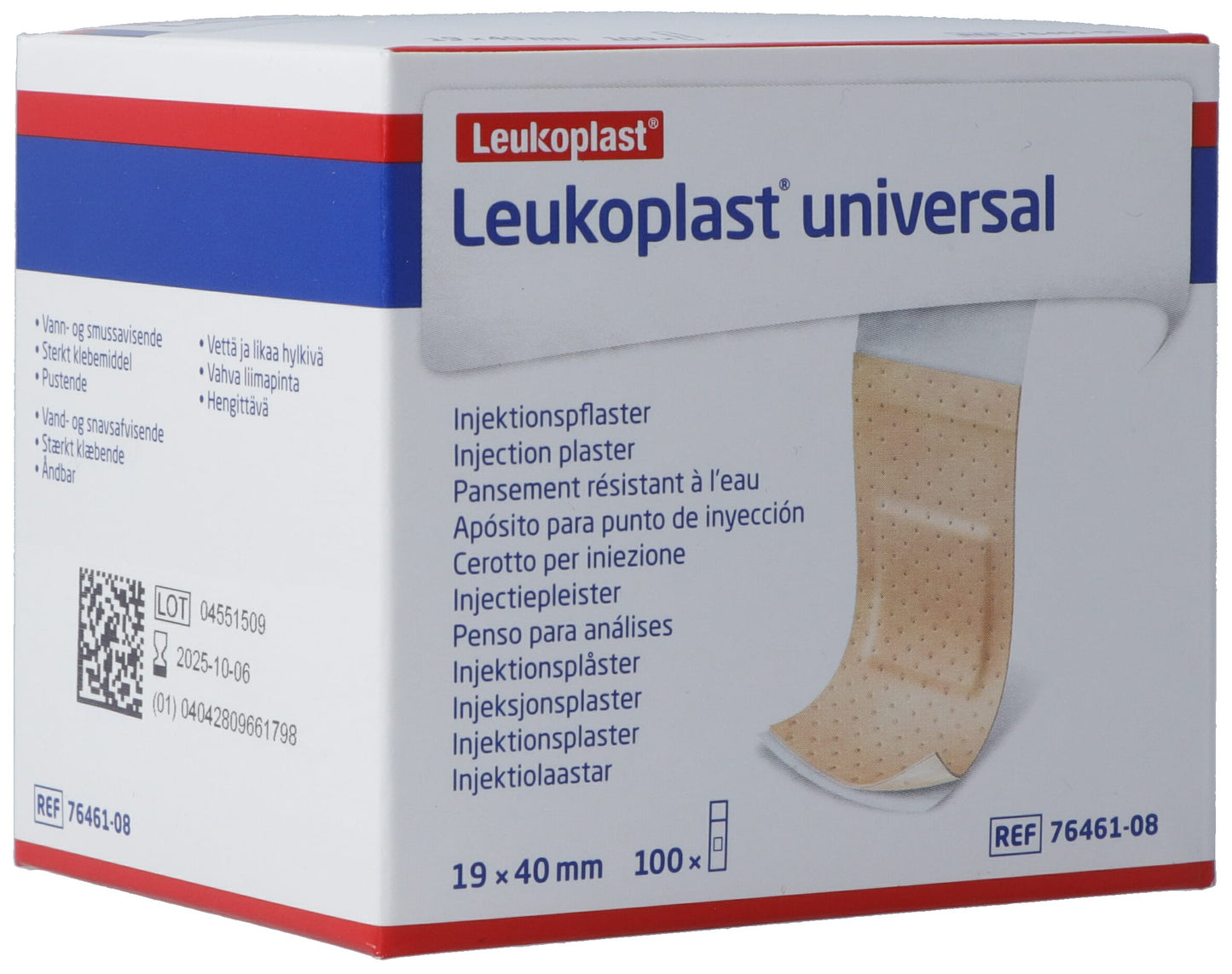 LEUKOPLAST Universal Injektionspfl 19x40mm