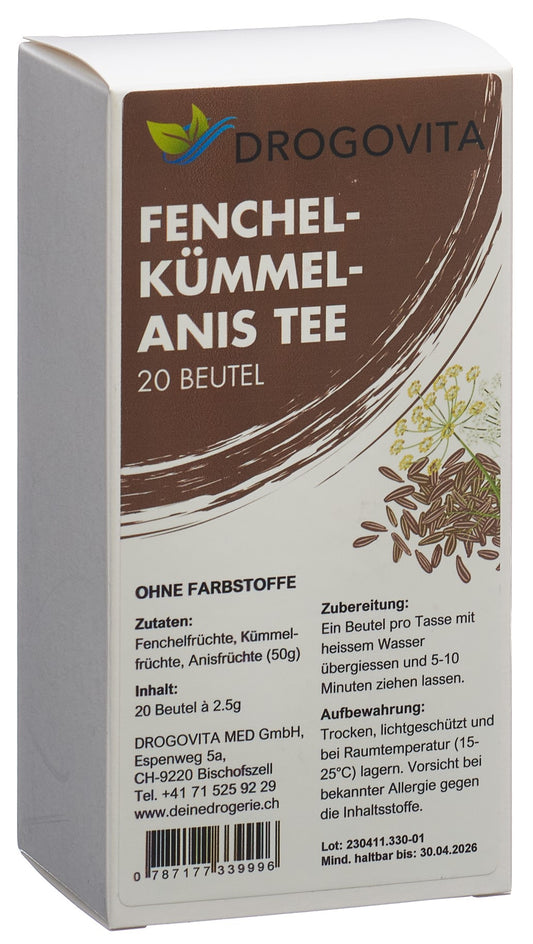 DROGOVITA Fenchel-Kümmel-Anis Tee