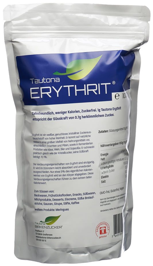 TAUTONA Erythrit Verschlussbeutel